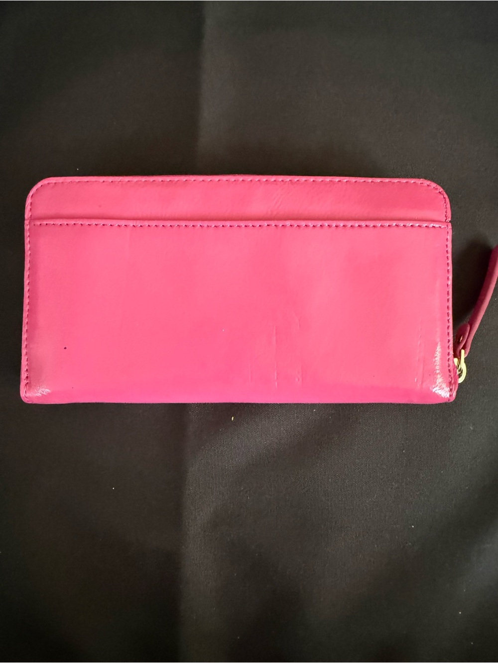 kate spade Bright Pink Zip-Around Leather Wallet with Gold hardware - Picture 3 of 11